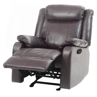 Contemporary Dark Brown Recliner Chair