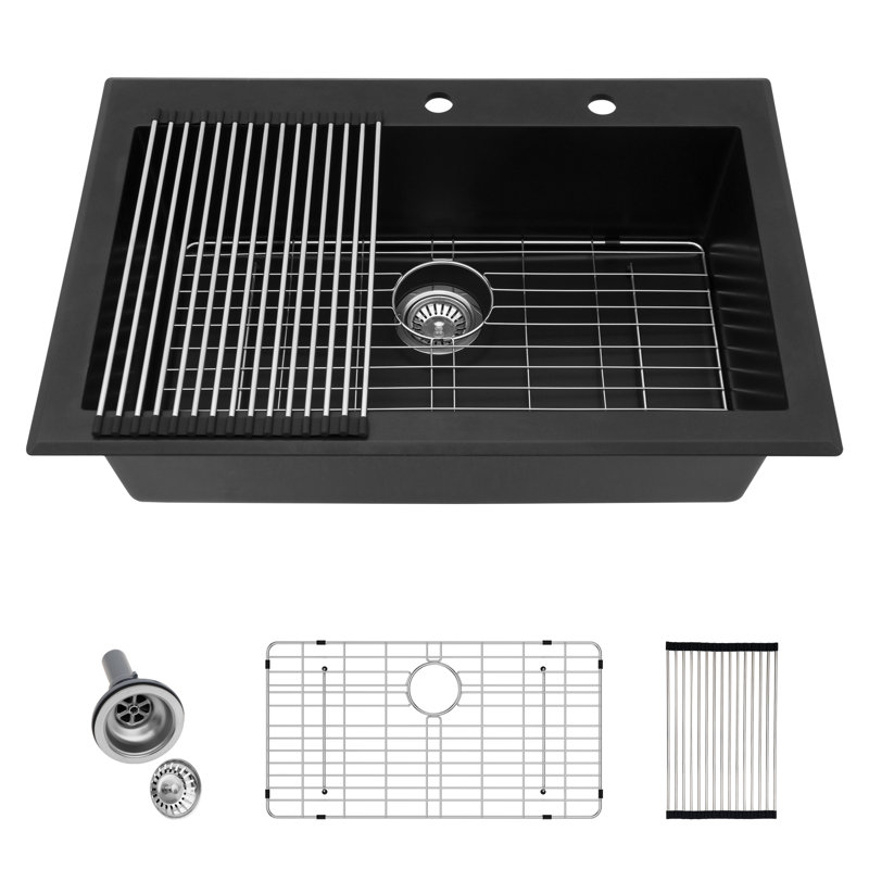 33'' L Single Bowl Quartz Kitchen Sink