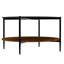Table basse Mid-Century moderne avec plateau en verre-518309597