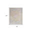 Tapis oriental gris et doré tissé à la machine 8 pi x 10 pi avec frange