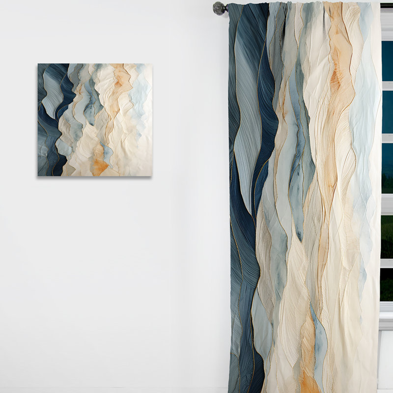 Majestic Mountain Peaks - Rideau occultant nature - 1 panneau, L 52 po x L 63 po