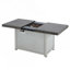 Table de foyer extensible rectangulaire en alliage d'aluminium, 50 000 BTU