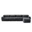 Tissu moelleux doux et moelleux en forme de L, canapés modulaires pour canapé modulaire, conception antidérapante en éponge haute densité 32D, connexion à boucle libre, aucun assemblage requis-1216759702