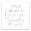 Impression sur toile multicolore «Love You Forever»-1506422981