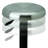 Swivel Stainless Steel Adjustable Height Counter Stool with Steel Frame