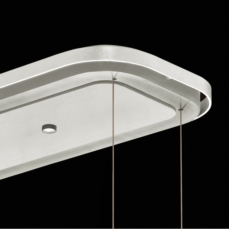 Bond 8 - Light LED Pendant, Clear, Silver