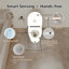 Toilettes intelligentes avec ouverture / fermeture automatique, chasse d'eau automatique, siège chauffant, affichage à DEL, fermeture en douceur et buse autonettoyante