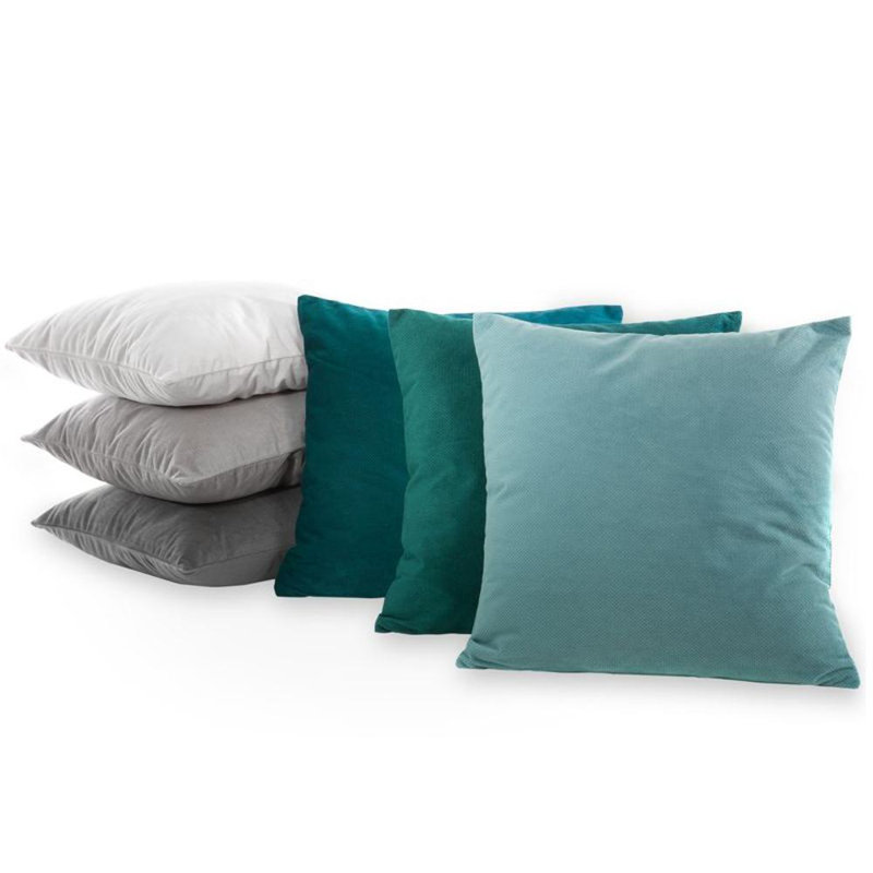 Microfiber Square Pillow Case, Grey