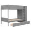 Lit superposé simple au-dessus de simple avec 2 tiroirs et armoire à couches multiples pour un rangement et une sécurité efficaces-1285863827-1285863824