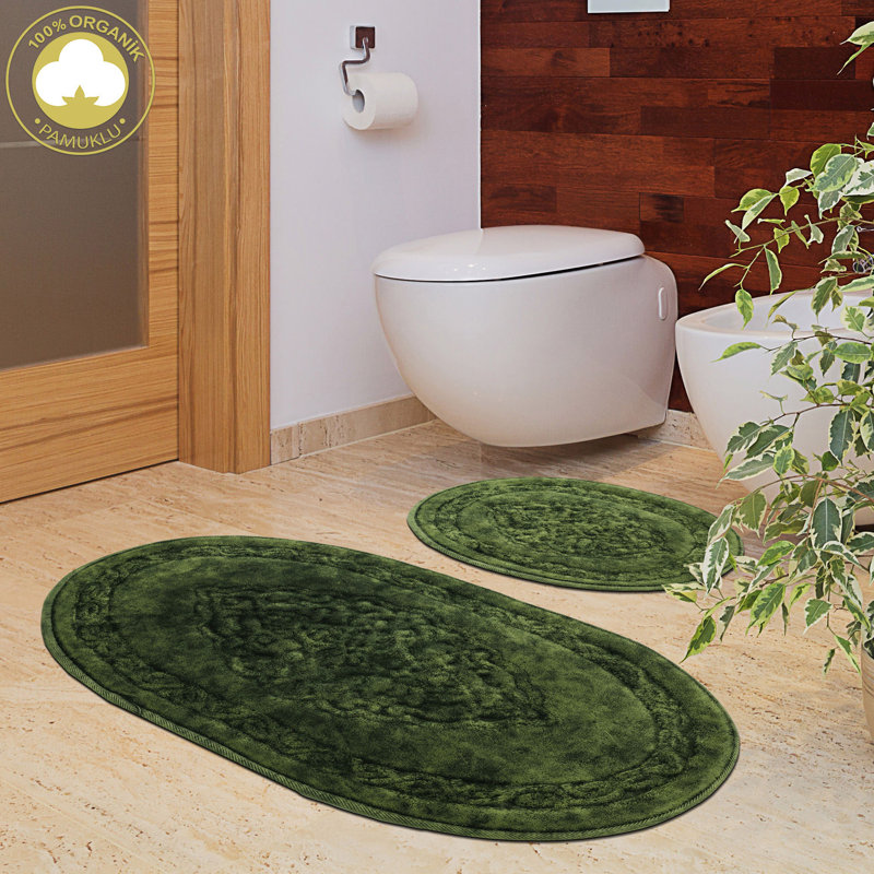 Alon Cotton Twill Non-Slip Bath Mat