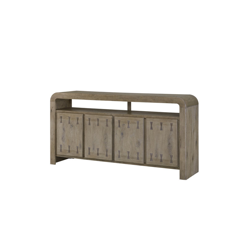 English Knotty Oak 72" Bowtie Console