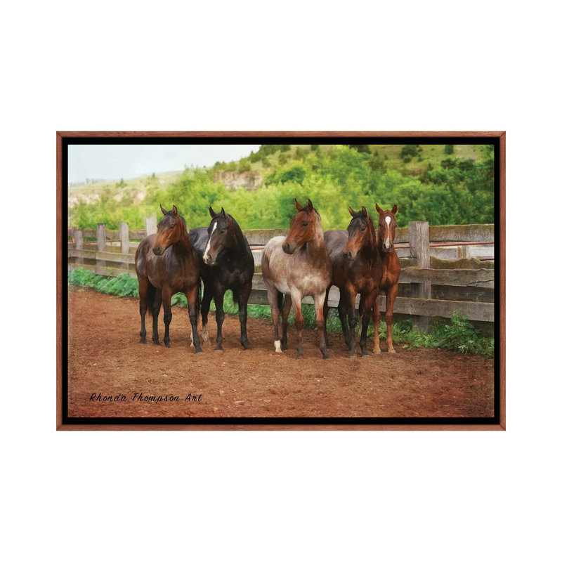 Band of Brothers 1 Piece Floater Frame Wall Art on Canvas, 66.04 cm H x 45.72 cm W, Brown Floater Frame