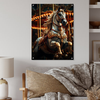 Carousel Carousel Carousel - Art mural acrylique de carrousel pour le salon