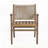 Outdoor Patio Acacia Wood Patio Armchair with Rope Design-116581164