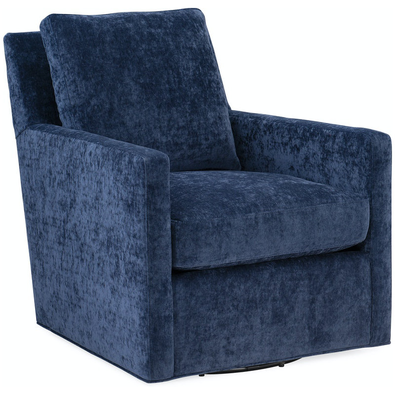 Jaxon Leather Swivel Armchair, Swivel - Standard, Anilina Hunter Genuine Leather