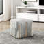 Pouf carré en tissu, surface antidérapante, supportant un poids de 300 lb, multicolore, pouf en tissu 16 po x 16 po x 16 po, multicolore, 16 po x 16 po x 16 po