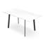 Darryll Extending Dining Table Modern Table w Black Legs-335702741