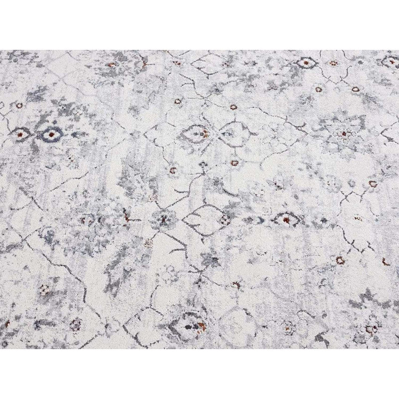 Tapis floral en polypropylène tissé à la machine Brittainey, Rectangle 9 pi 10 po x 13 pi 2 po