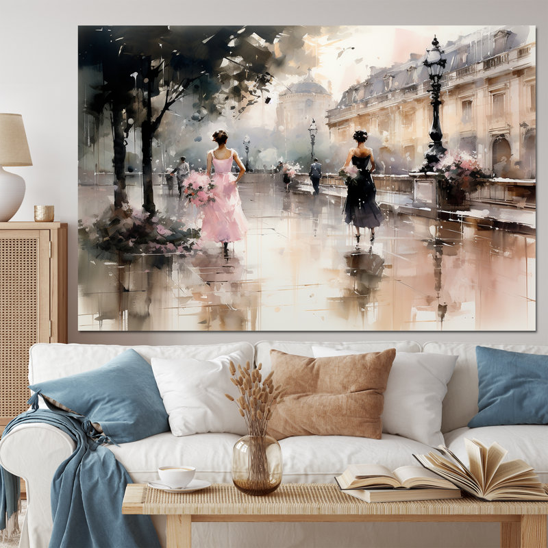 Fashion Impressionist Elegance I - Impressions sur toile
