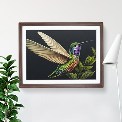 Illuminated Hummingbird - Single Picture Frame Print