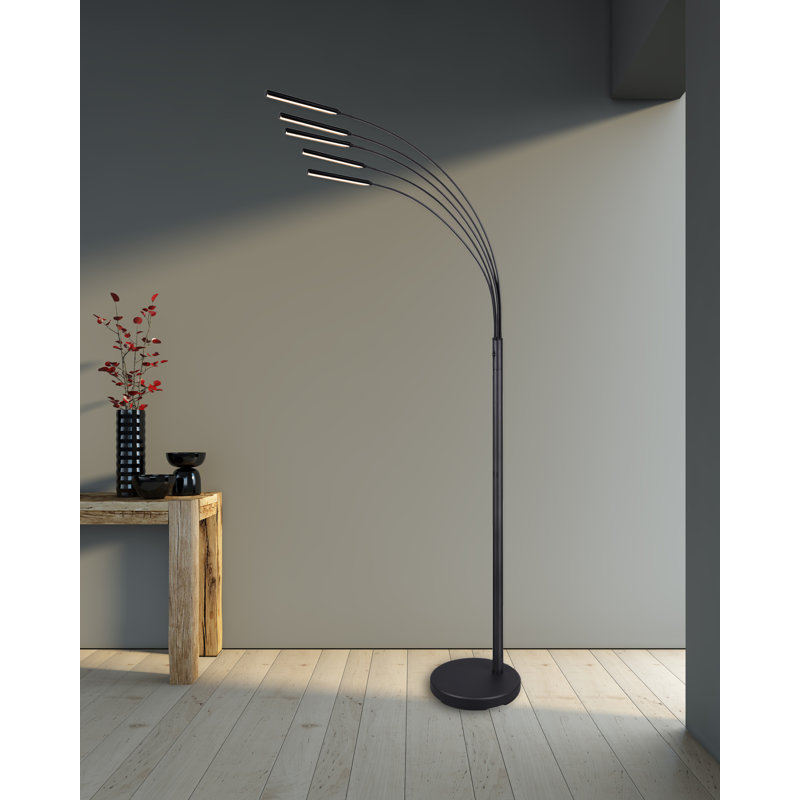 Badminton 77'' LED Tree Floor Lamp, Matte Black, Matte Black