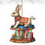 Ornement en bois Carousel Bunny