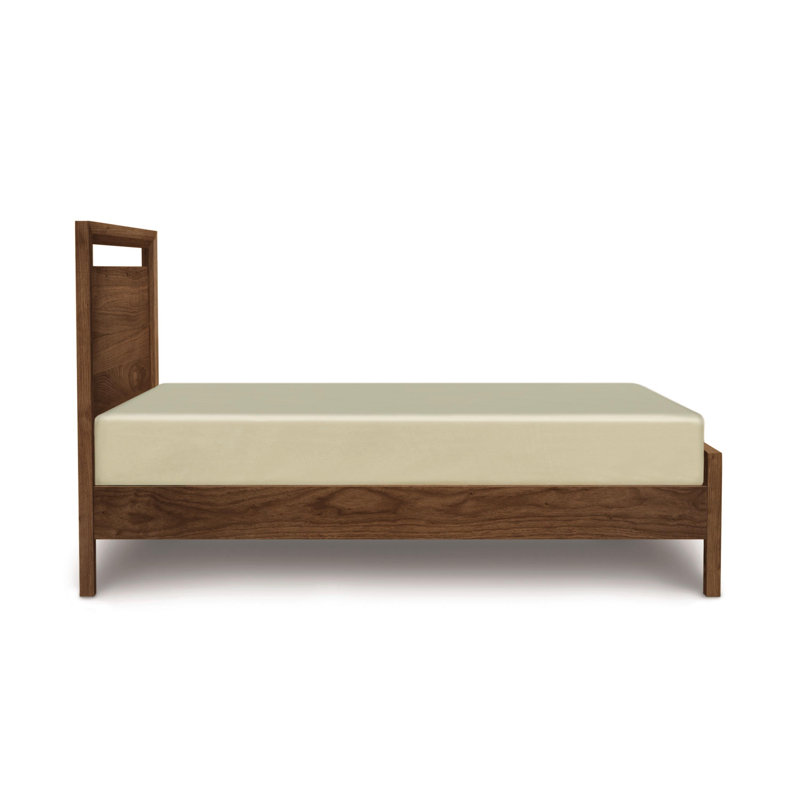 Mansfield Solid Wood Bed, Natural Walnut, California King