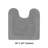 Llarely 100% Cotton Reversible Tufted U-shape Toilet Rug Ultra-Absorbent, Machine Washable 20 x 20 Contour Mat-80331503