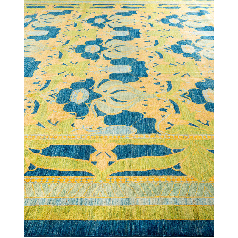 Arts & Crafts One-of-a-Kind 12'1" x 17'4" Hand Knotted Area Rug
