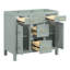 [cabinet only] 36'' light green bathroom vanity | fresh style (sink not included) (87 characters)