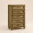 Cashin 28.7" W Solid Wood Traditional Brown 5 Drawer Chest-1286862141