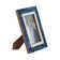 Jocasta Decorative Photo Frame - Contemporary Resin Wood Navy Blue/White Frame