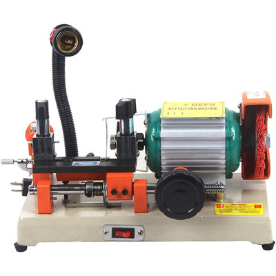 Key Duplicating Machine 110V Horizontal Key Copy Machine Cutter Cutting Machine, 120W