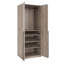 Garde-robe gris rustique