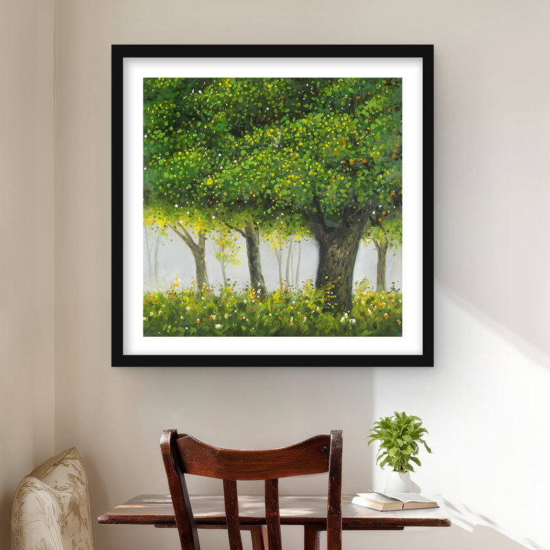 Forest by summer - Contemporary Seasons Framed Matted Print