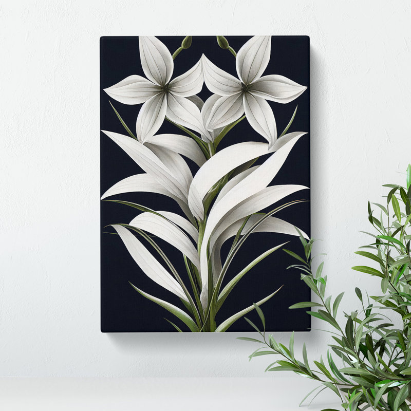 XV1022-3943X Shining Flowers - Print, 50cm H x 35cm W, Wrapped Canvas, No Matte