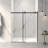 Frameless Sliding Shower Door,5/16" (8Mm) Thick SGCC Tempered Clear Glass,Double Side Easy Clean Coat-118574734