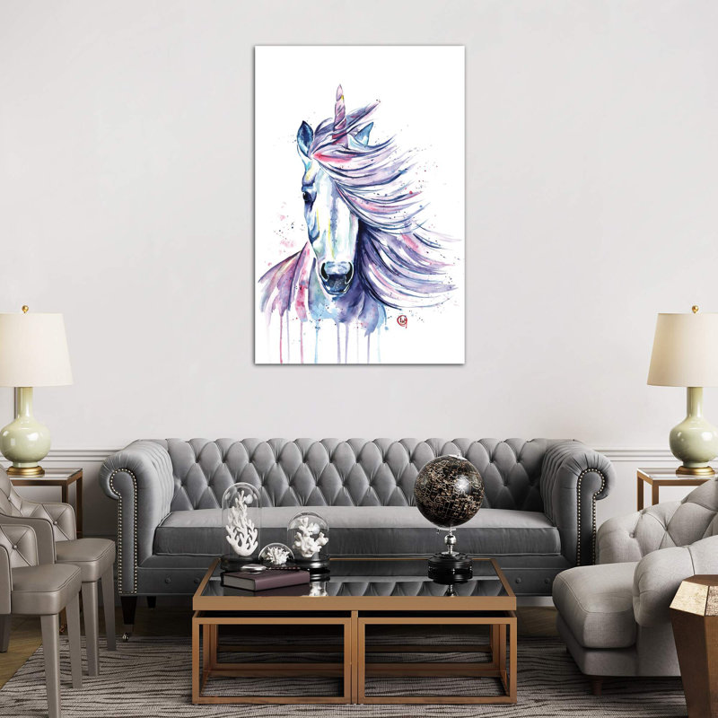 Unicorn by Lisa Whitehouse - Wrapped Canvas Print, 101.6 cm H x 66.04 cm W x 1.91 cm D