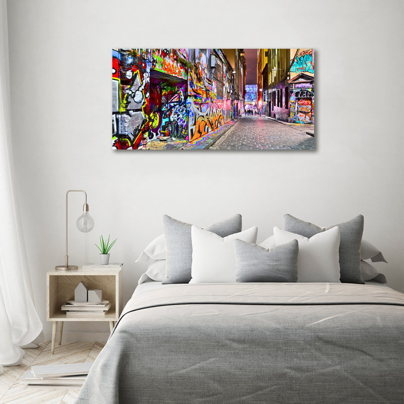 Colourful Graffiti - Wrapped Canvas Print