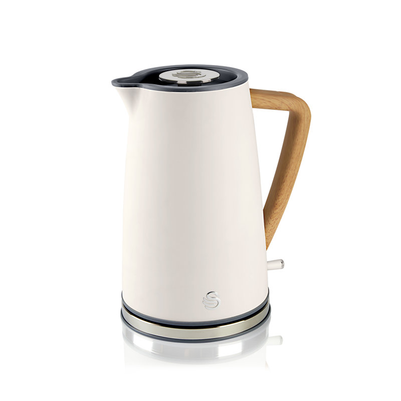 Swan 1.7L Nordic Style Cordless Kettle - White, White