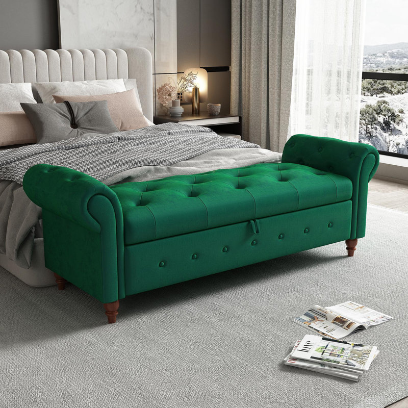 Velours de banc de lit, Dark Green