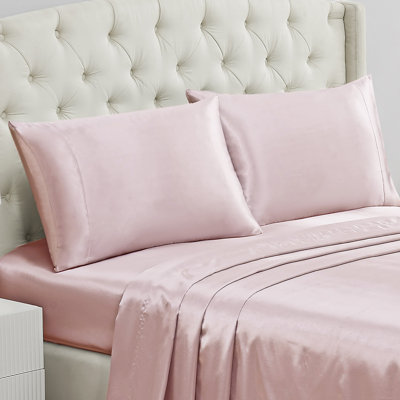 Juicy Couture Silky Satin Pillows Case Sets with Envelope Closure