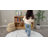 Rubber Wood 5-compartment Montessori Shelf, 35.4"l