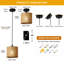  Relative Farmhouse Boho Wooden Pendant Light (Set of 3)