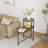 Small Coffee Tables 2-Tier Modern Sofa Side Table With Wood Storage Shelf Living Room End Tables Nightstands-1592841548