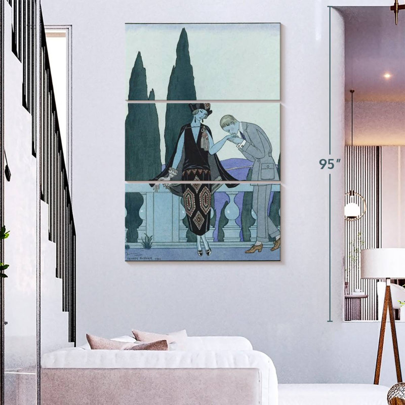 La Villa d'Est 1923, H 74 po x l 48 po