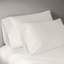 Ensemble de draps et taies d'oreiller 4 pièces pour très grand lit, satin de coton Supima 500TC, blanc éclatant