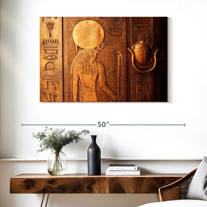 Leisha Decoding Hieroglyphs, 26" H x 39" W