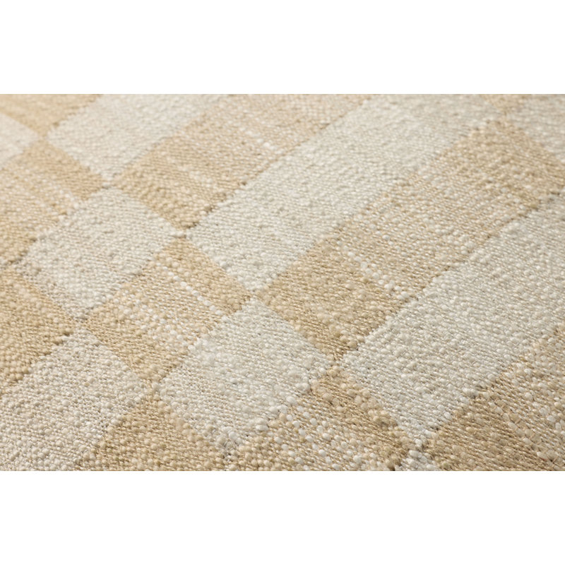 Amber Lewis x Loloi Adams Throw Pillow, Down, Sand/Ivory