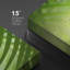 «Green Bamboo Leaves over Zen Stones Pyramid Reflecting in Water Surface», reproduction de photo sur toile tendue-56324553